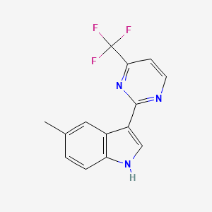 5-methyl-3-[4-(trifluoromethyl)pyrimidin-2-yl]-1H-indole