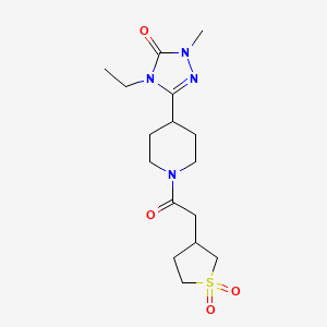 5-{1-[(1,1-dioxidotetrahydro-3-thienyl)acetyl]piperidin-4-yl}-4-ethyl-2-methyl-2,4-dihydro-3H-1,2,4-triazol-3-one