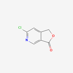 molecular formula C7H4ClNO2 B594201 6-Chlorofuro[3,4-C]pyridin-3(1H)-one CAS No. 1352893-24-3