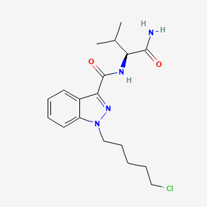 molecular formula C18H25ClN4O2 B594202 5-氯-AB-PINACA CAS No. 1801552-02-2