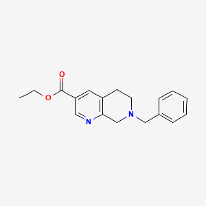 Ethyl 7-benzyl-5,6,7,8-tetrahydro-1,7-naphthyridine-3-carboxylate