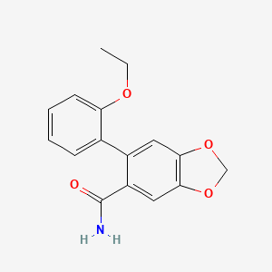 6-(2-ethoxyphenyl)-1,3-benzodioxole-5-carboxamide