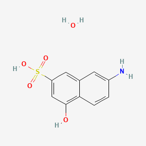 molecular formula C10H11NO5S B594207 7-氨基-4-羟基-2-萘磺酸单水合物 CAS No. 139123-66-3