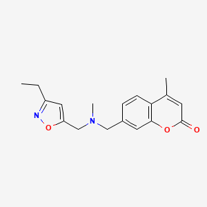 7-{[[(3-ethylisoxazol-5-yl)methyl](methyl)amino]methyl}-4-methyl-2H-chromen-2-one