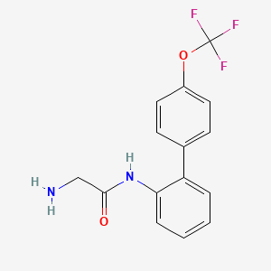 2-amino-N-[4'-(trifluoromethoxy)biphenyl-2-yl]acetamide