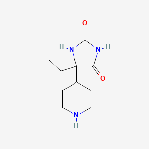 5-ethyl-5-(4-piperidinyl)-2,4-imidazolidinedione hydrochloride