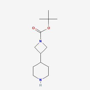 B594212 Tert-butyl 3-(piperidin-4-yl)azetidine-1-carboxylate CAS No. 1251006-64-0