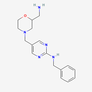 5-{[2-(aminomethyl)-4-morpholinyl]methyl}-N-benzyl-2-pyrimidinamine dihydrochloride