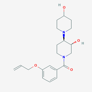 (3'R*,4'R*)-1'-[3-(allyloxy)benzoyl]-1,4'-bipiperidine-3',4-diol