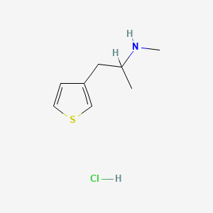 Methyl[1-(thiophen-3-yl)propan-2-yl]amine hydrochloride
