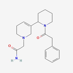 2-[5-[1-(phenylacetyl)piperidin-2-yl]-3,6-dihydropyridin-1(2H)-yl]acetamide