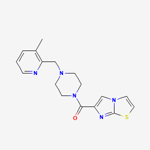 6-({4-[(3-methylpyridin-2-yl)methyl]piperazin-1-yl}carbonyl)imidazo[2,1-b][1,3]thiazole