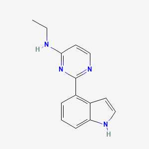 N-ethyl-2-(1H-indol-4-yl)pyrimidin-4-amine