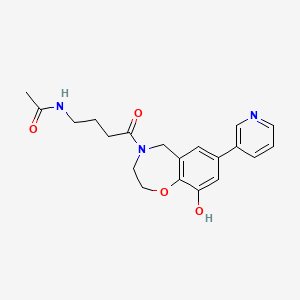 N-[4-(9-hydroxy-7-pyridin-3-yl-2,3-dihydro-1,4-benzoxazepin-4(5H)-yl)-4-oxobutyl]acetamide