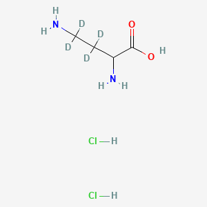 2,4-Diamino-3,3,4,4-tetradeuteriobutanoic acid;dihydrochloride