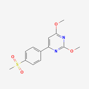 2,4-dimethoxy-6-[4-(methylsulfonyl)phenyl]pyrimidine