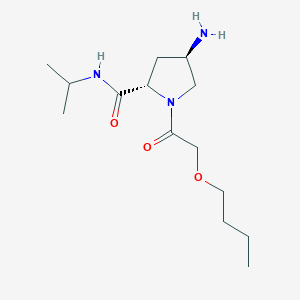 (4R)-4-amino-1-(butoxyacetyl)-N-isopropyl-L-prolinamide