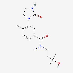 N-(3-hydroxy-3-methylbutyl)-N,4-dimethyl-3-(2-oxoimidazolidin-1-yl)benzamide