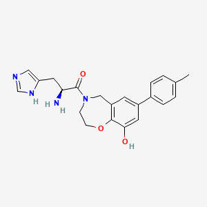 4-L-histidyl-7-(4-methylphenyl)-2,3,4,5-tetrahydro-1,4-benzoxazepin-9-ol