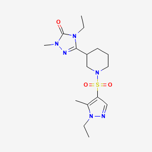 4-ethyl-5-{1-[(1-ethyl-5-methyl-1H-pyrazol-4-yl)sulfonyl]piperidin-3-yl}-2-methyl-2,4-dihydro-3H-1,2,4-triazol-3-one