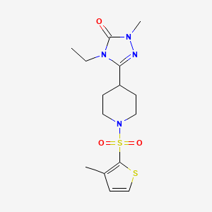 4-ethyl-2-methyl-5-{1-[(3-methyl-2-thienyl)sulfonyl]piperidin-4-yl}-2,4-dihydro-3H-1,2,4-triazol-3-one