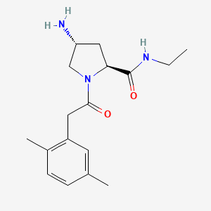 (2S,4R)-4-amino-1-[(2,5-dimethylphenyl)acetyl]-N-ethylpyrrolidine-2-carboxamide