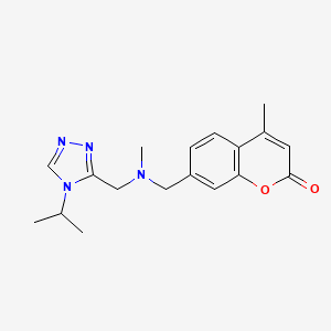 7-{[[(4-isopropyl-4H-1,2,4-triazol-3-yl)methyl](methyl)amino]methyl}-4-methyl-2H-chromen-2-one