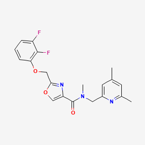 2-[(2,3-difluorophenoxy)methyl]-N-[(4,6-dimethylpyridin-2-yl)methyl]-N-methyl-1,3-oxazole-4-carboxamide