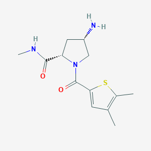 (4S)-4-amino-1-[(4,5-dimethyl-2-thienyl)carbonyl]-N-methyl-L-prolinamide