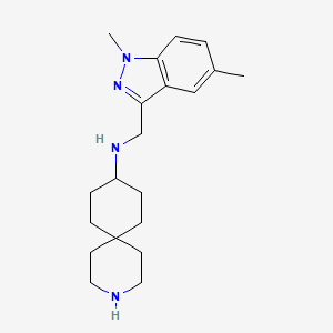 N-[(1,5-dimethylindazol-3-yl)methyl]-3-azaspiro[5.5]undecan-9-amine