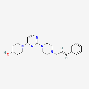 1-(2-{4-[(2E)-3-phenylprop-2-en-1-yl]piperazin-1-yl}pyrimidin-4-yl)piperidin-4-ol