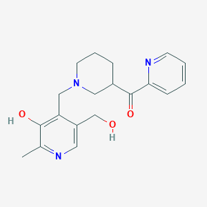 (1-{[3-hydroxy-5-(hydroxymethyl)-2-methylpyridin-4-yl]methyl}piperidin-3-yl)(pyridin-2-yl)methanone