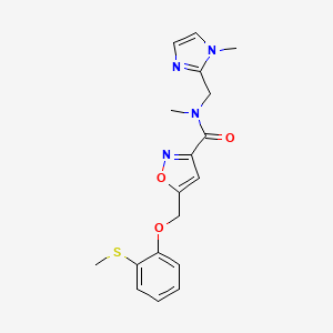 N-methyl-N-[(1-methyl-1H-imidazol-2-yl)methyl]-5-{[2-(methylthio)phenoxy]methyl}isoxazole-3-carboxamide