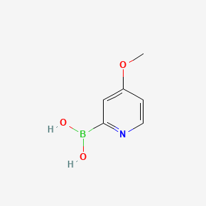 molecular formula C6H8BNO3 B594253 (4-甲氧吡啶-2-基)硼酸 CAS No. 1333505-99-9