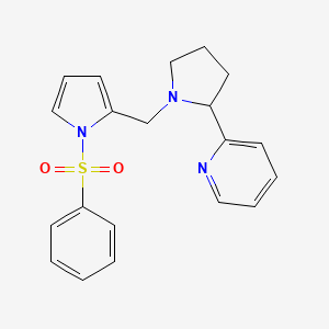 2-(1-{[1-(phenylsulfonyl)-1H-pyrrol-2-yl]methyl}pyrrolidin-2-yl)pyridine