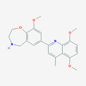 7-(5,8-dimethoxy-4-methylquinolin-2-yl)-9-methoxy-2,3,4,5-tetrahydro-1,4-benzoxazepine