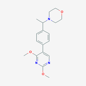 4-{1-[4-(2,4-dimethoxypyrimidin-5-yl)phenyl]ethyl}morpholine