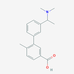 3'-[1-(dimethylamino)ethyl]-6-methylbiphenyl-3-carboxylic acid