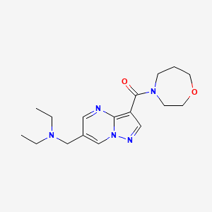 N-ethyl-N-{[3-(1,4-oxazepan-4-ylcarbonyl)pyrazolo[1,5-a]pyrimidin-6-yl]methyl}ethanamine