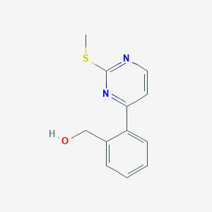 {2-[2-(methylthio)pyrimidin-4-yl]phenyl}methanol