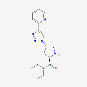 (4S)-N,N-diethyl-4-[4-(2-pyridinyl)-1H-1,2,3-triazol-1-yl]-L-prolinamide hydrochloride