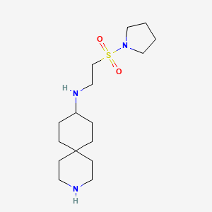 N-[2-(pyrrolidin-1-ylsulfonyl)ethyl]-3-azaspiro[5.5]undecan-9-amine