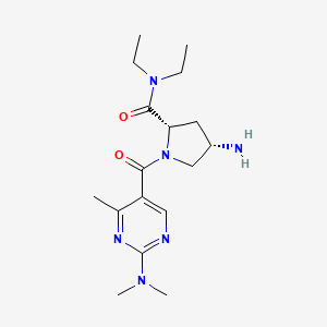 (4S)-4-amino-1-{[2-(dimethylamino)-4-methylpyrimidin-5-yl]carbonyl}-N,N-diethyl-L-prolinamide