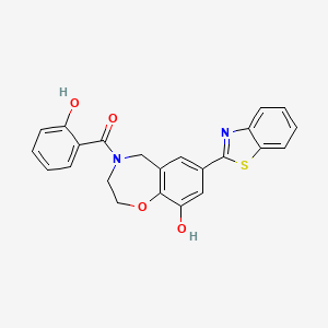 7-(1,3-benzothiazol-2-yl)-4-(2-hydroxybenzoyl)-2,3,4,5-tetrahydro-1,4-benzoxazepin-9-ol