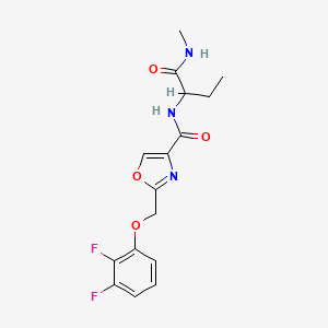 2-[(2,3-difluorophenoxy)methyl]-N-{1-[(methylamino)carbonyl]propyl}-1,3-oxazole-4-carboxamide