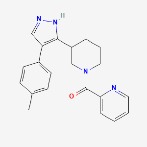 2-({3-[4-(4-methylphenyl)-1H-pyrazol-5-yl]piperidin-1-yl}carbonyl)pyridine