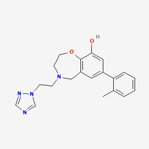 7-(2-methylphenyl)-4-[2-(1H-1,2,4-triazol-1-yl)ethyl]-2,3,4,5-tetrahydro-1,4-benzoxazepin-9-ol