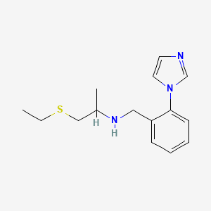 1-(ethylthio)-N-[2-(1H-imidazol-1-yl)benzyl]propan-2-amine