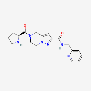 5-L-prolyl-N-(2-pyridinylmethyl)-4,5,6,7-tetrahydropyrazolo[1,5-a]pyrazine-2-carboxamide dihydrochloride