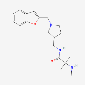 N~1~-{[1-(1-benzofuran-2-ylmethyl)-3-pyrrolidinyl]methyl}-N~2~,2-dimethylalaninamide dihydrochloride